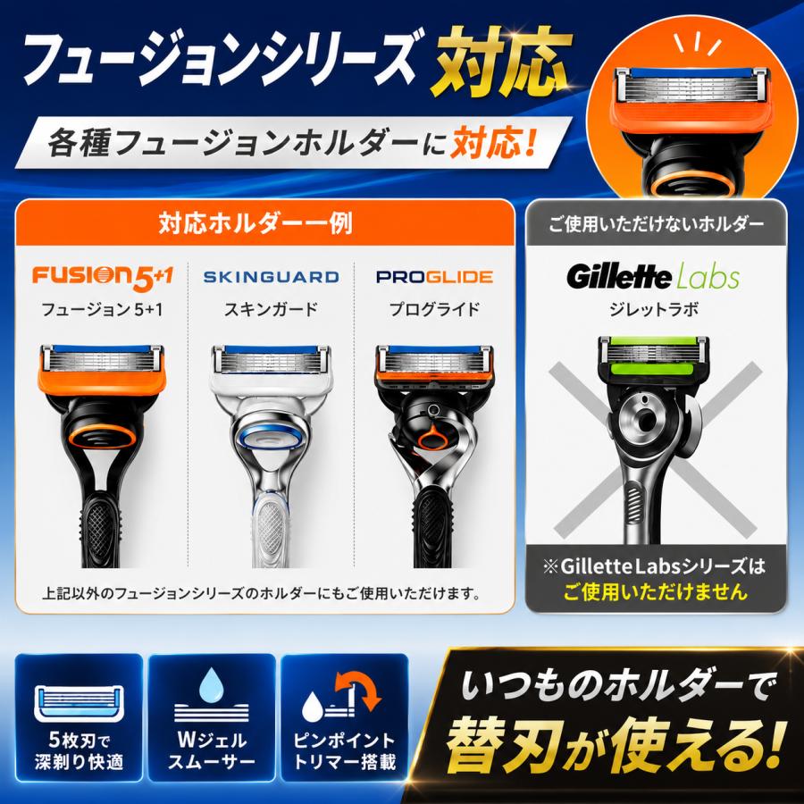 Gillette ジレット フュージョン 本体 替刃 16個 カミソリ 髭剃り 剃刀