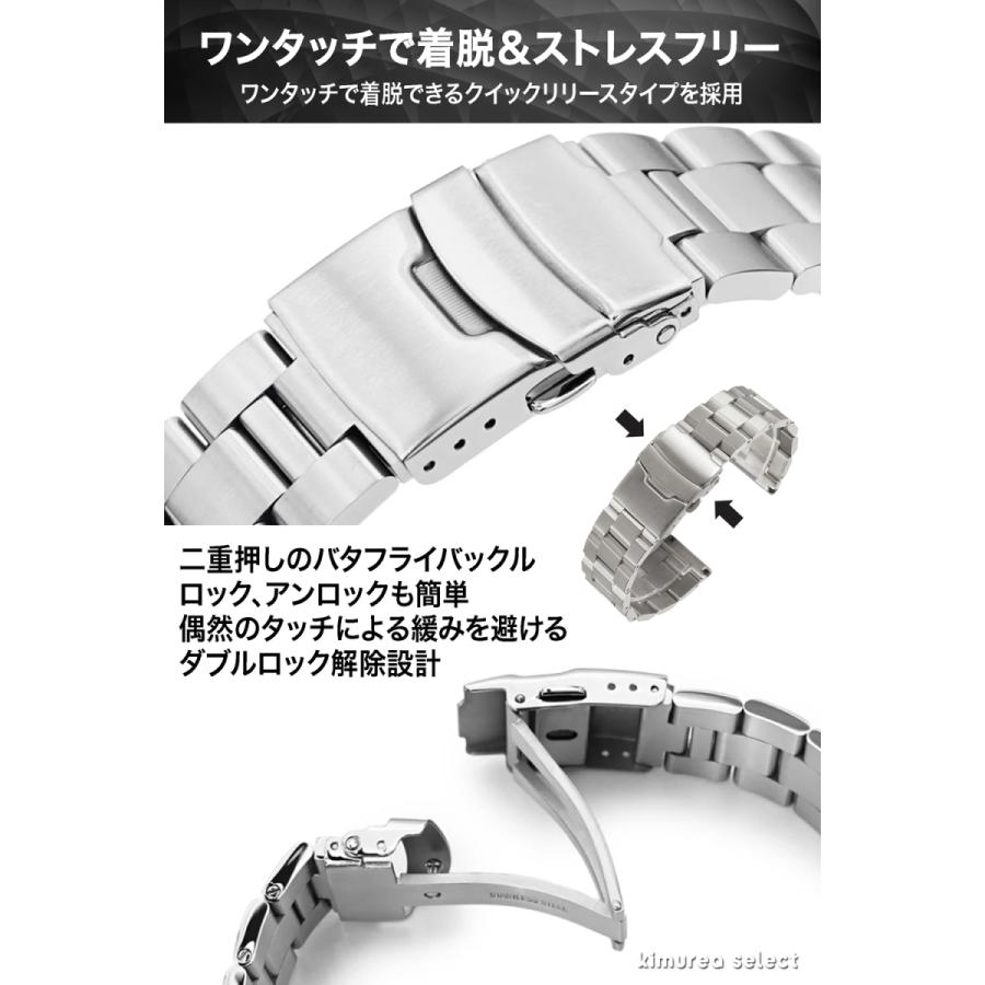 時計ベルト ステンレス 16mm 18mm 19mm 20mm 21mm 22mm 23mm 24mm 25mm 26mm 時計バンド 交換 バンド調整工具付き|koruha-store|05