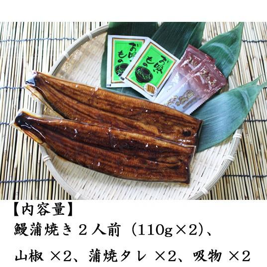 うなぎ蒲焼き　国産　2人前　110g×2　浜松　浜名湖　長焼き　冷凍便　お吸物セット　お取り寄せ |  | 04