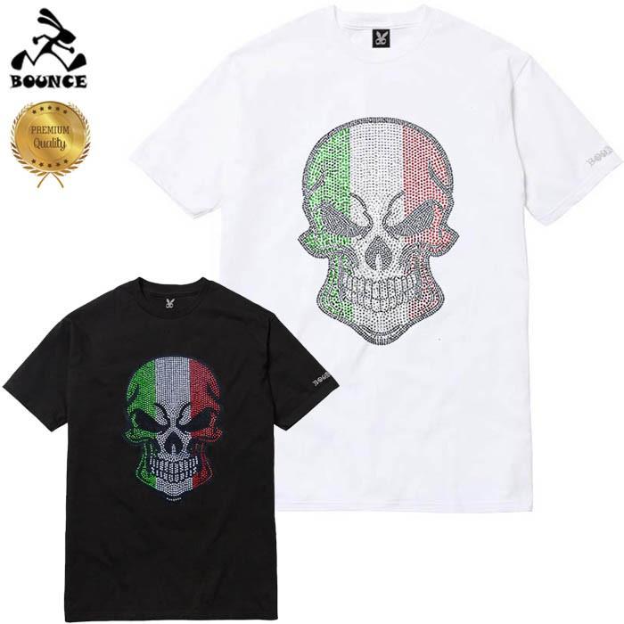 送料無料 BOUNCE バウンス ITALY SKULL イタリア ドクロ ライン