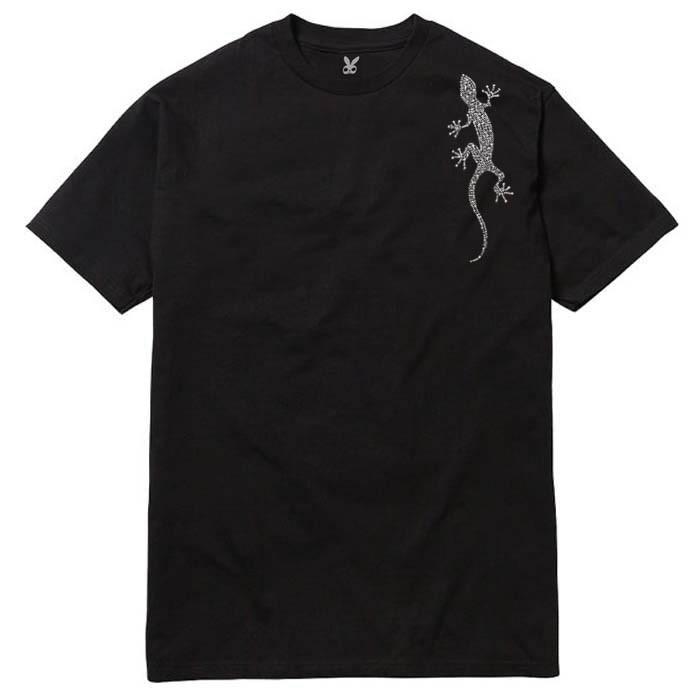 jumpone ゴールドライン Tシャツ 46 送料無料 BOUNCE バウンス lizard トカゲ ラインストーンロゴ