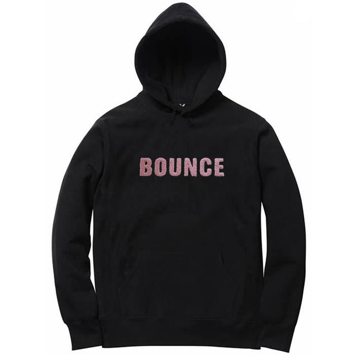 BOUNCE BACK パーカー 送料無料 BOUNCE バウンス boa rogo ボア ピンクロゴ ラインスートン