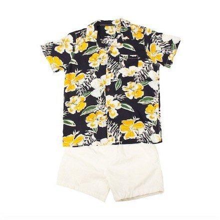 アロハシャツ メンズ 結婚式 親子コーデ ハワイ沖縄海旅行 ペアルック 父の日 親子 お揃い ワンピース 花柄リゾート 家族お Pa957 小坂商会 通販 Yahoo ショッピング