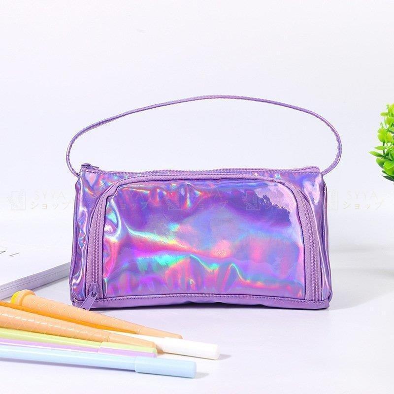 ペンケース 化粧ポーチ 筆箱 小物入れ 大容量 見やすい 中身 かわいい シンプル 小学生 中学生 高校生 大きめ ダブルファスナー 7色選べ Pfcd4 小坂商会 通販 Yahoo ショッピング