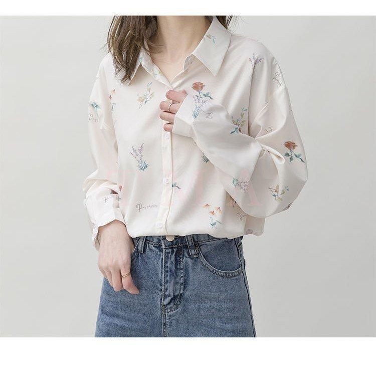 ファッション 国内正規 21 ブラウス レディース きれいめ 40代 春夏秋新作 オシャレブラウス シフォンシャツ 長袖トップス 花柄ブラウス 大人 通勤 ゆったり シャツ 韓国風 Uvカット Kt4idb5roa Www Boulevardrestaurants Com