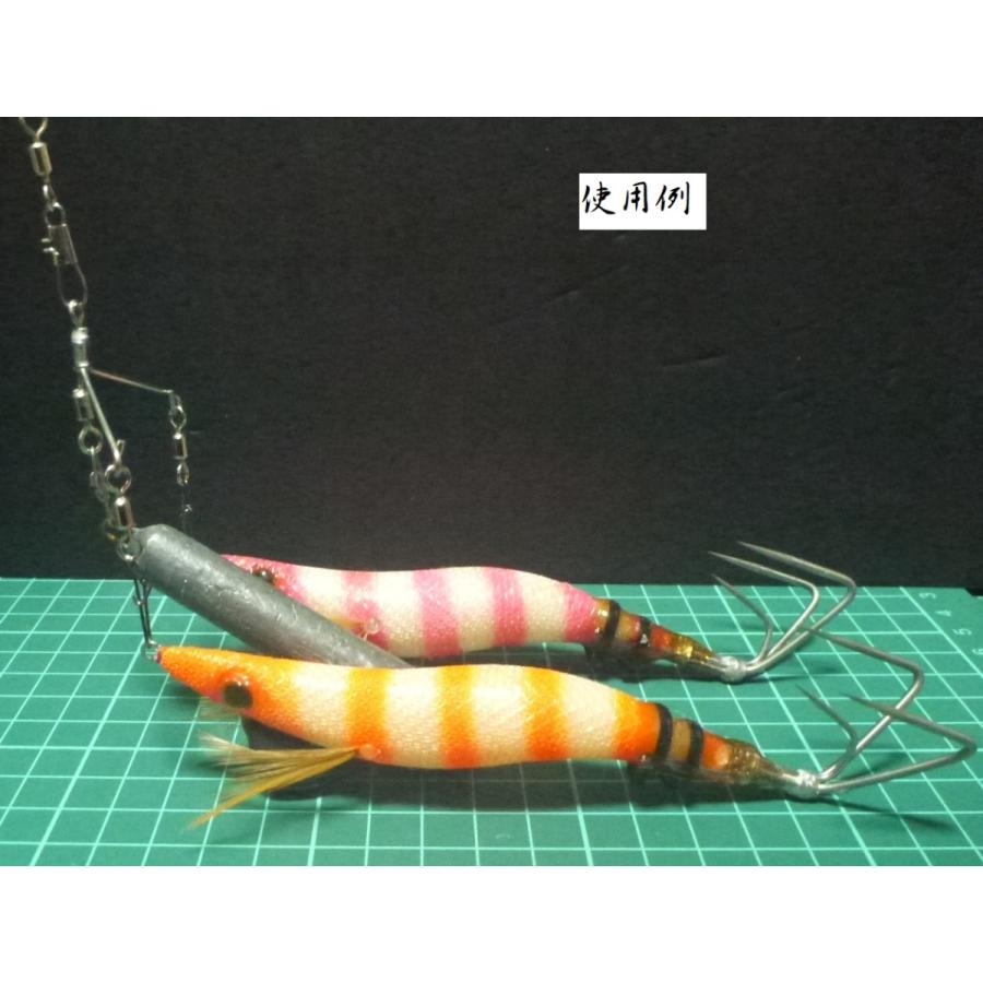 時間指定不可 タコ釣り用 タコエギ用 二又スナップ太線使用 ２個入り タコエギの2個付けに便利 Materialworldblog Com