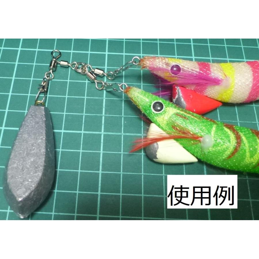 タコ釣り用 タコエギ用 ダブルスナップ (2個入り) : 考作釣具 タコ釣り用 タコエギ用 ダブルスナップ (2個入り) : 考作釣具
