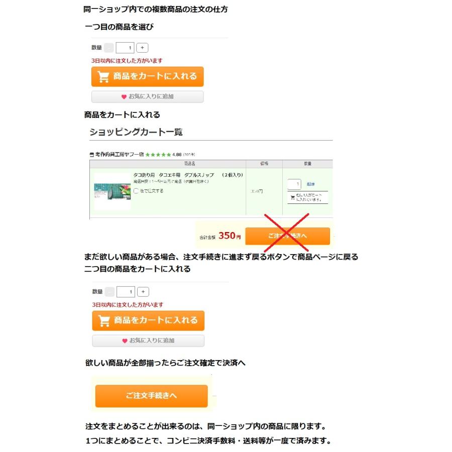 トラフグ用ステン軸ワイヤーカットウ仕掛け　18号掛け針付き　オモリ無し｜kosaku｜06