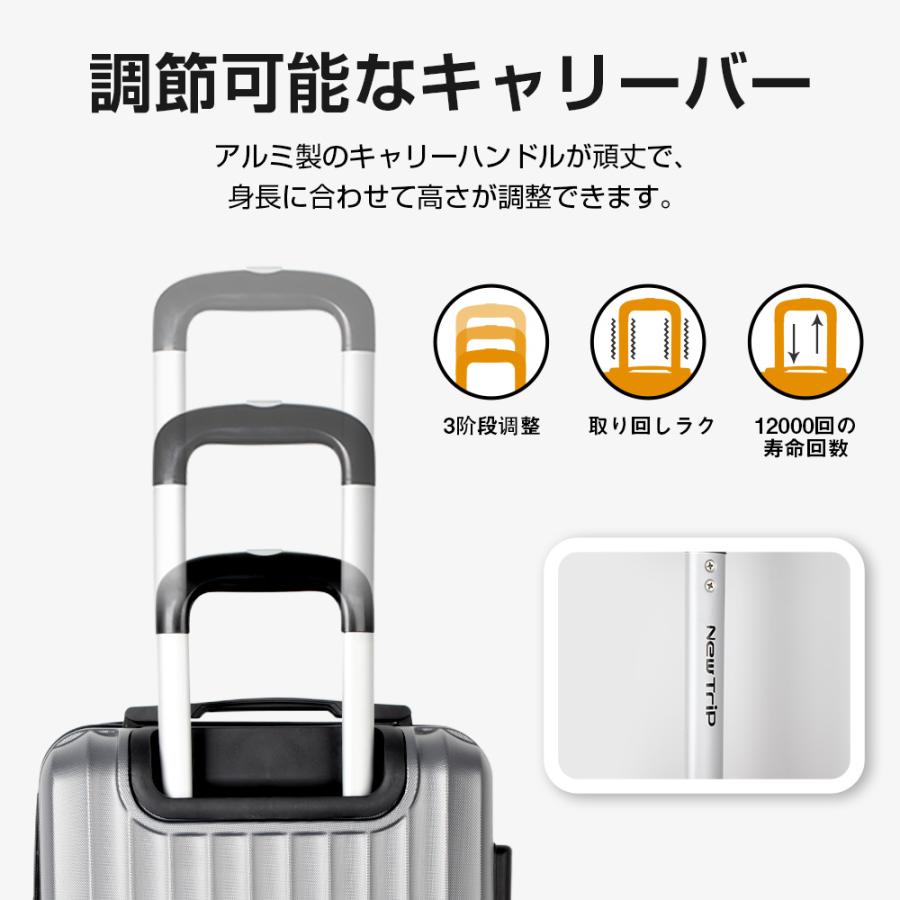New Trip スーツケース Sサイズ 機内持込 軽量 大型 耐衝撃最強 New Trip スーツケース Sサイズ 機内持込 軽量 大型 耐衝撃最強