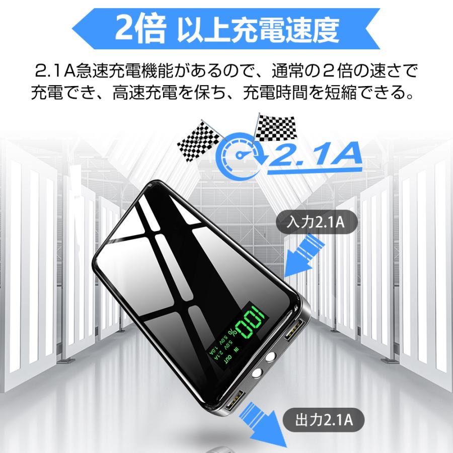 モバイルバッテリー 大容量 30000mAh 2台同時充電 スマホ充電器 iPhone android 各種対応 急速充電 PSE認証 残量表示 携帯充電器 アウトドア 敬老の日 おすすめ｜kosbeauty｜07