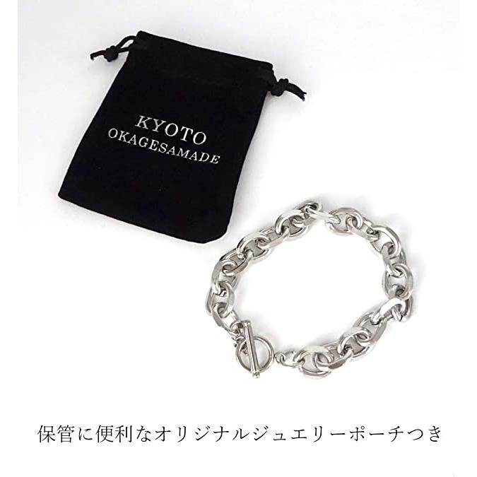 ステンレス 6面カット ダブル 喜平ブレスレット 中折れジョイント 鏡面