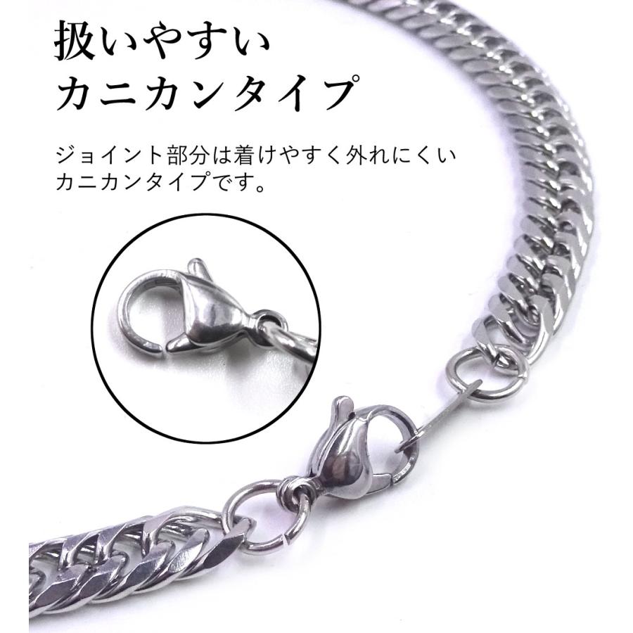 日本製 ダブル喜平 ネックレス 6面カット チェーン サージカル