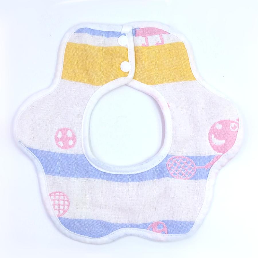 ベビースタイ ドーナツ型 5枚セット コットン100% 360度 綿 ガーゼ