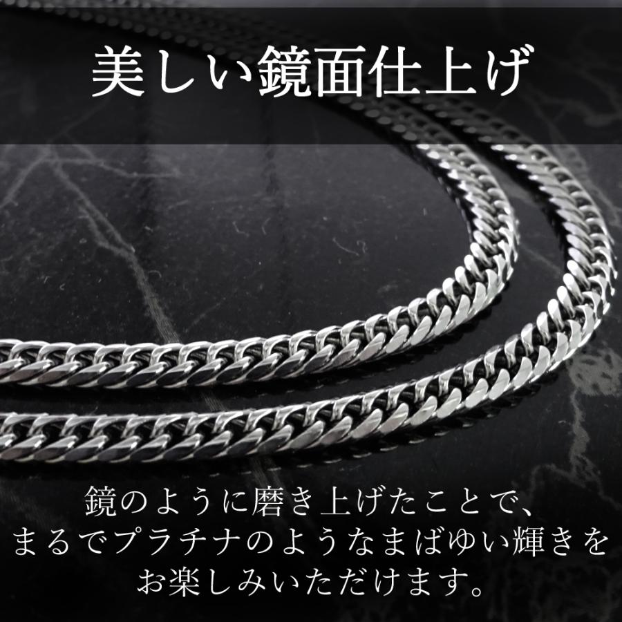 ステンレス ダブル喜平ネックレス 鏡面仕上げ 6面カット 中折れ ステンレス ダブル喜平ネックレス 鏡面仕上げ 6面カット 中折れ