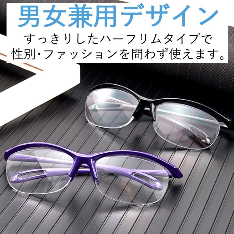 眼鏡型拡大鏡 1．6倍 メガネ ルーペ 6点セット ブラック