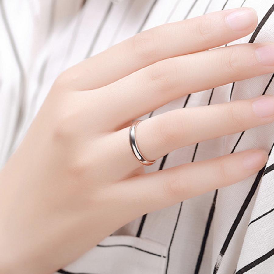 ステンレス リング 甲丸 指輪 鏡面仕上げ シルバー 4mm 6mm レディース メンズ |  | 06