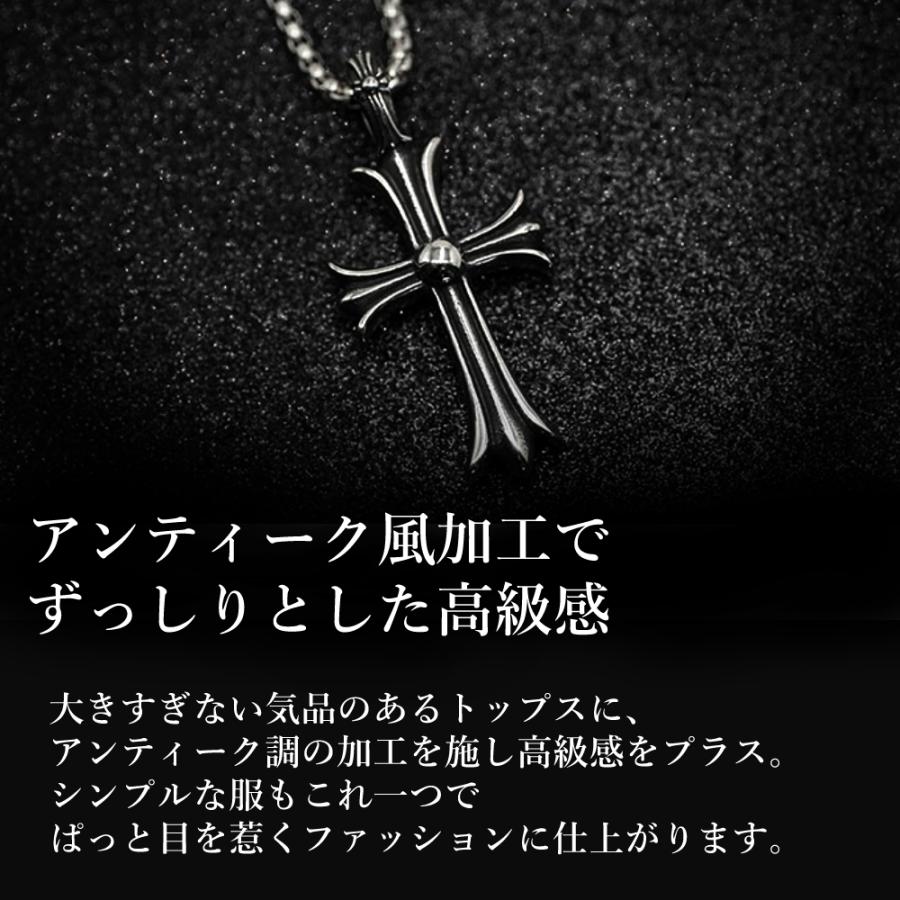 メンズ ネックレス クロス ペンダント 十字架 ステンレス製 ベネチアン