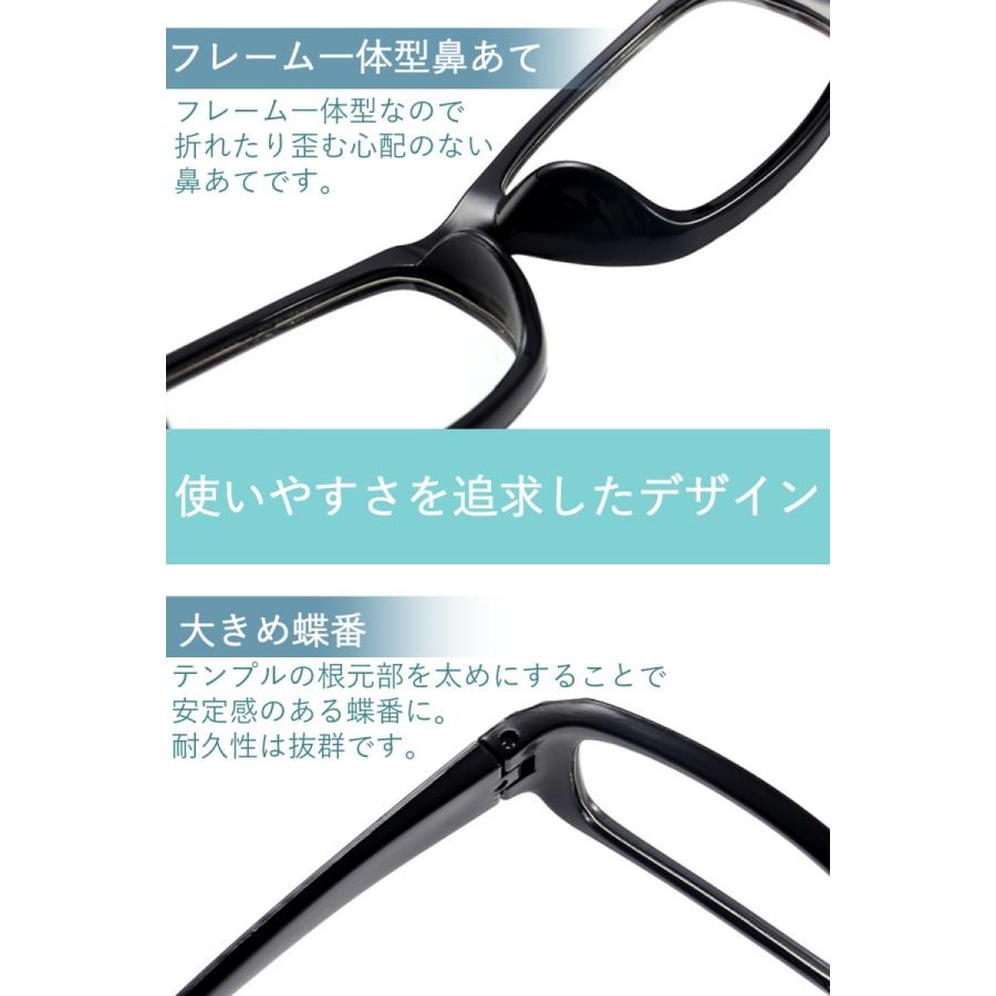 レディース PCメガネ ブルーライトカット UVカット 透明レンズ