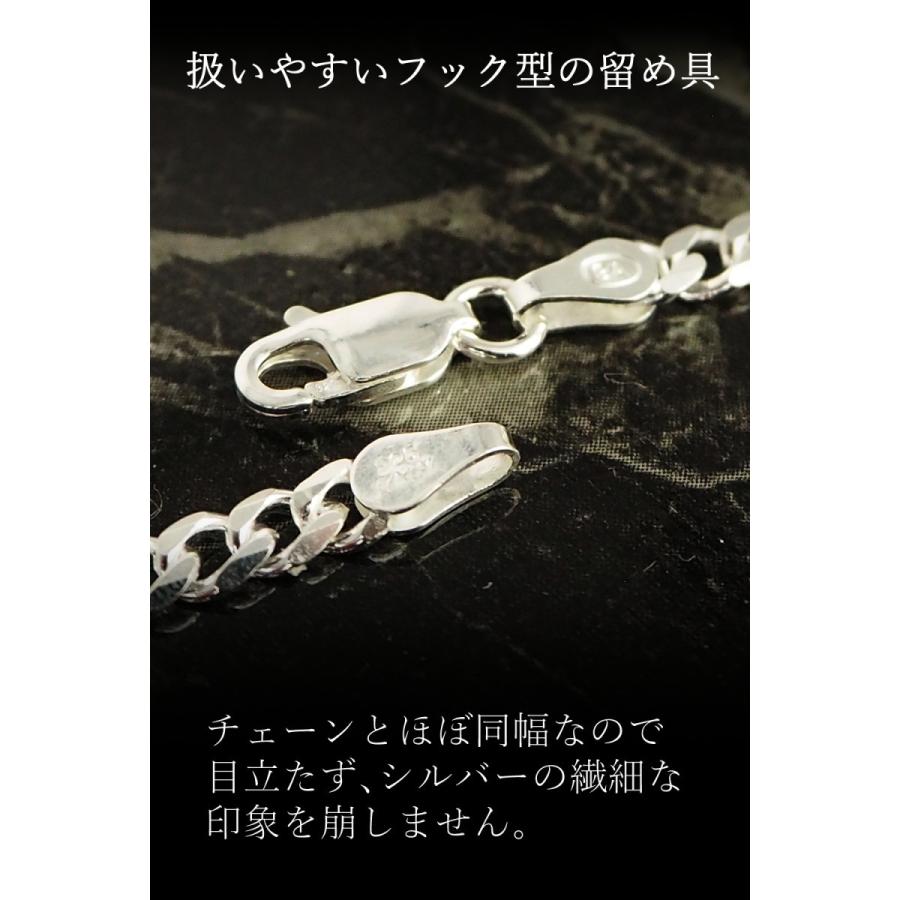 シルバー925 ネックレス 6面カット 喜平 チェーン 3.6mm