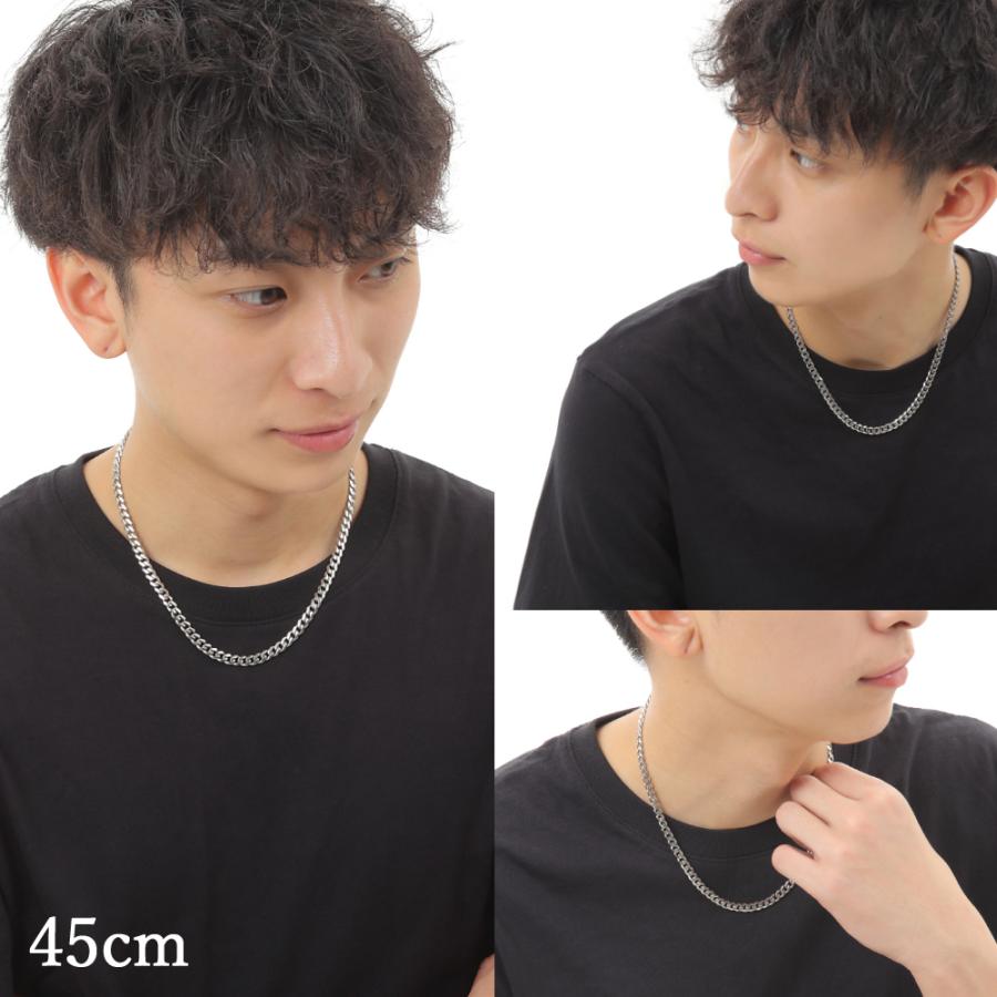ステンレス 喜平ネックレス 鏡面仕上げ 6面カット 中折れジョイント 幅5mm|kosd|08