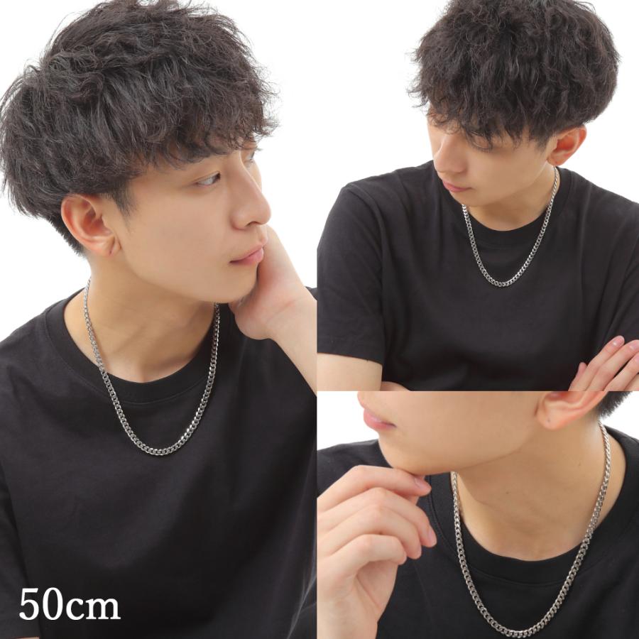 ステンレス 喜平ネックレス 鏡面仕上げ 6面カット 中折れジョイント 幅5mm|kosd|09