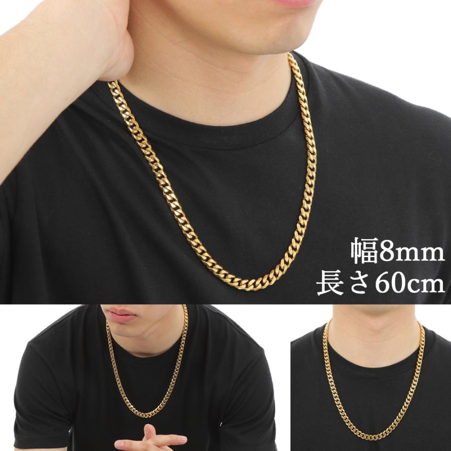 coldrain ネックレス GOLDカラー ステンレス 喜平ネックレス ゴールドカラー 鏡面仕上げ 6面カット 中