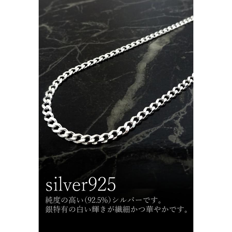 シルバー925 ネックレス 6面カット 喜平 チェーン 3mm 60cm