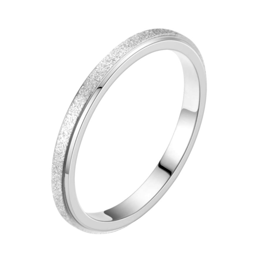 ステンレス リング 砂目 指輪 マリッジリング  ペアリング シルバー ゴールド ピンクゴールド メンズ レディース |  | 11