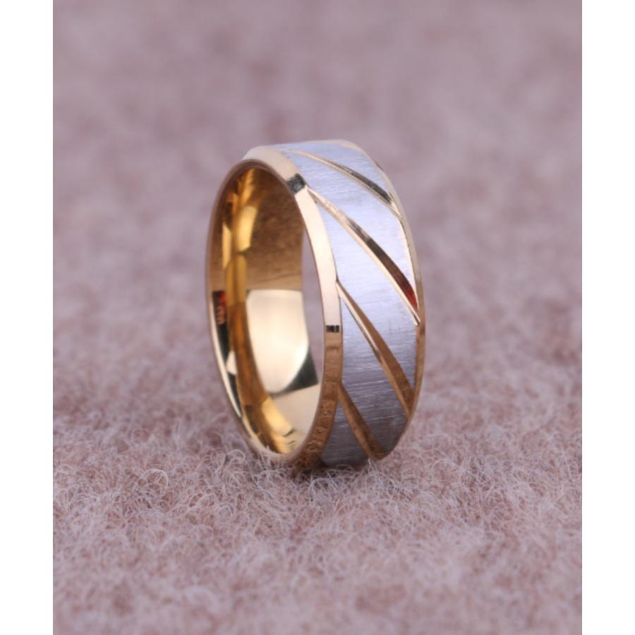 ステンレス ツイル リング メンズ ステンレス 指輪 ゴールド ブラック |  | 06