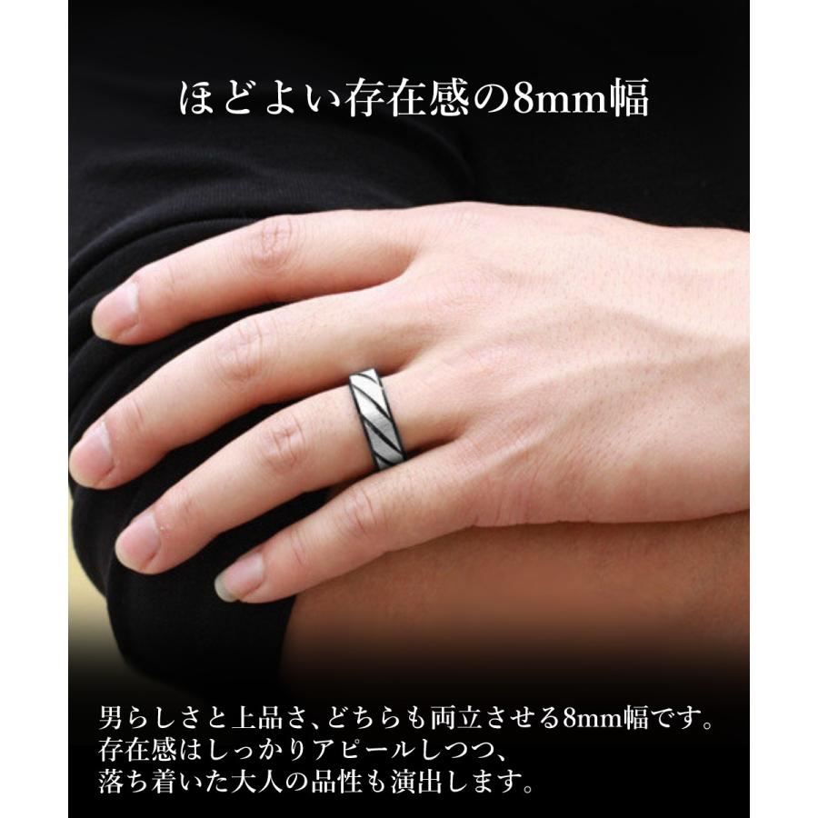 ステンレス ツイル リング メンズ ステンレス 指輪 ゴールド ブラック |  | 03