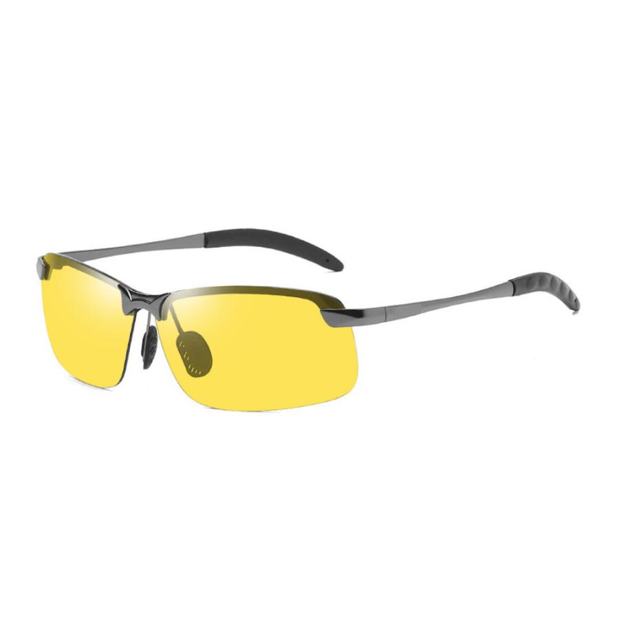 夜用 偏光 イエローレンズ サングラス UVカット 撥水加工 軽量 メンズ