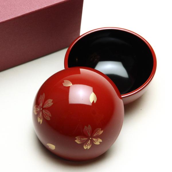 桜 小箱 朱 赤 越前塗 越前漆器 ジュエリーボックス 小物入れ ギフト