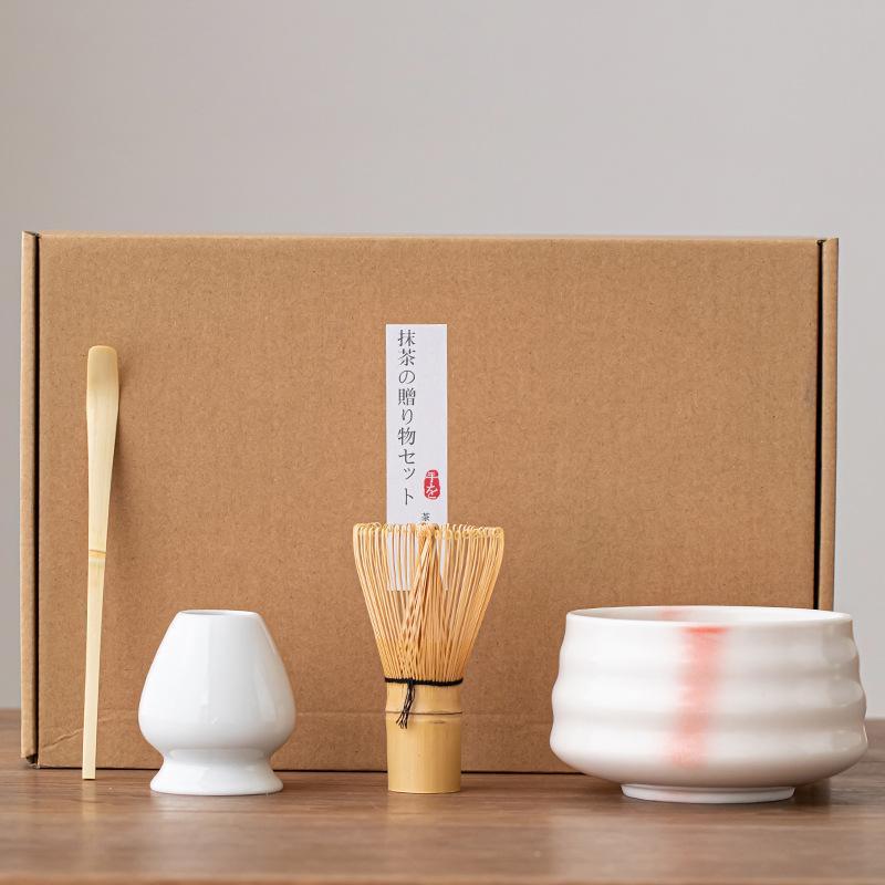 茶道具 セット 4点セット 初心者 茶道セット 入門セット 陶器 和風 竹