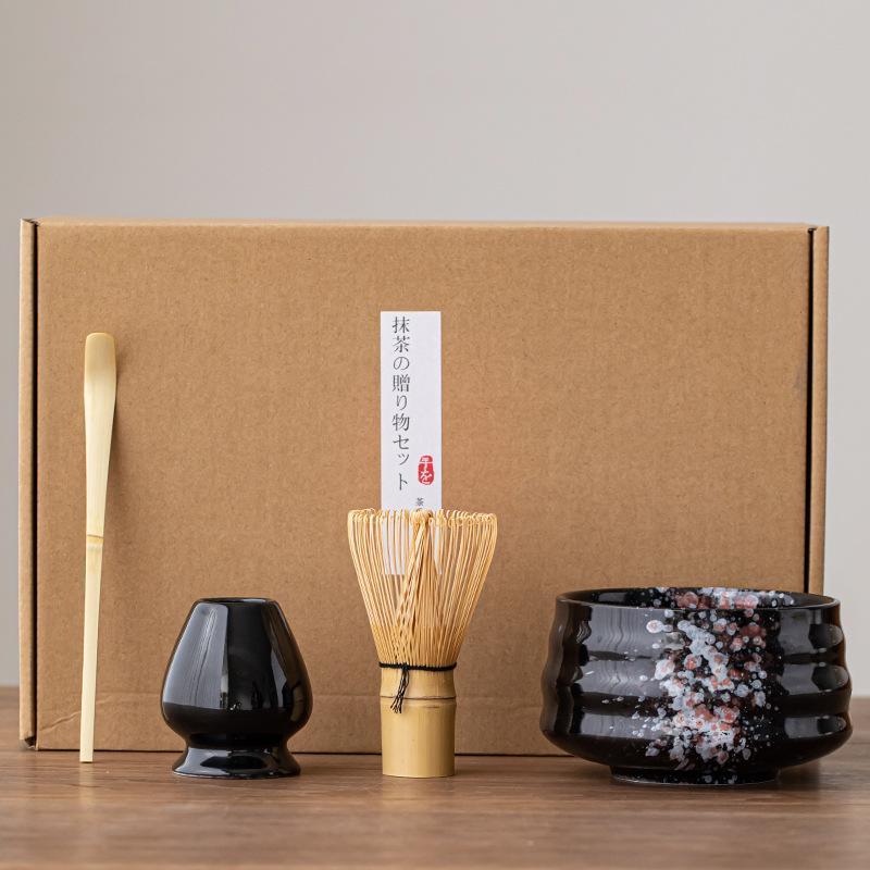 茶道具 セット 4点セット 初心者 茶道セット 入門セット 陶器 和風 竹