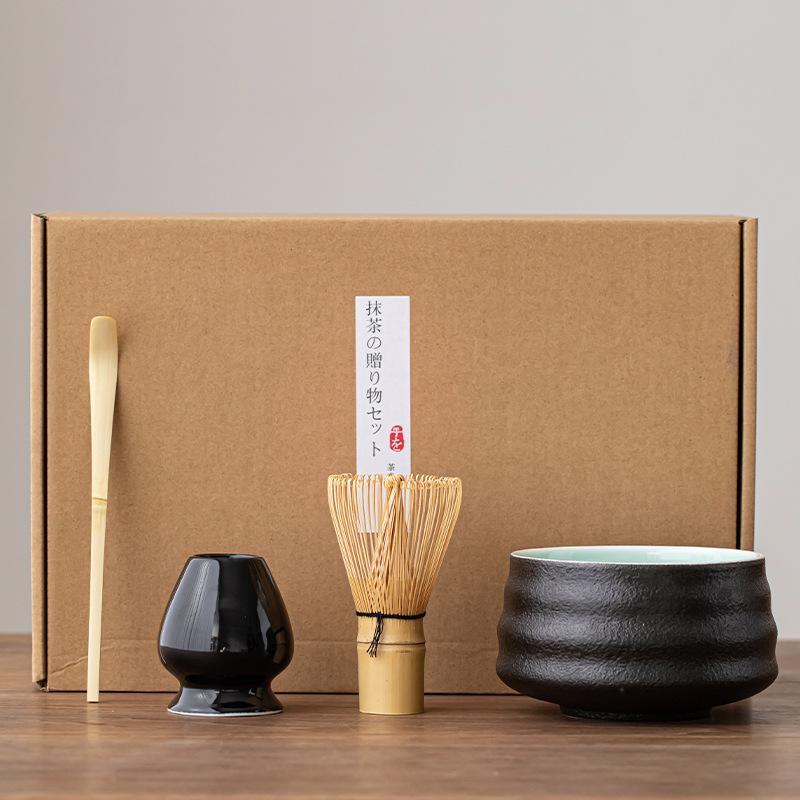 茶道具 セット 4点セット 初心者 茶道セット 入門セット 陶器 和風 竹
