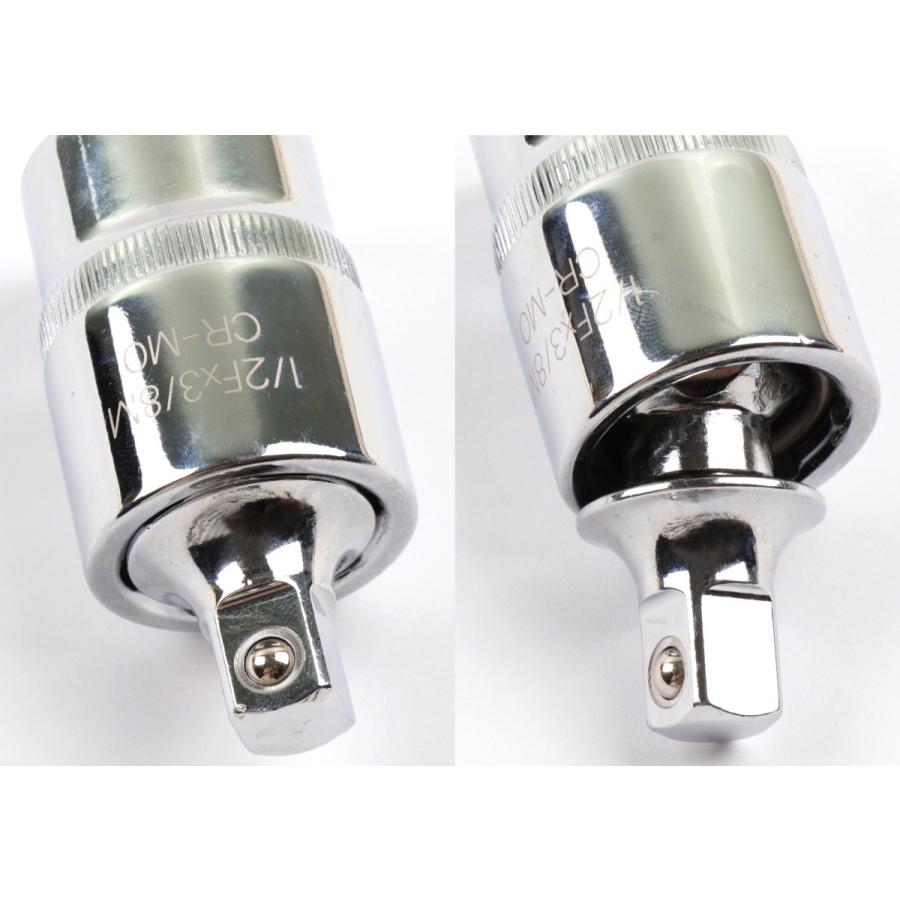 Koshihara コシハラ K099 差込角 12 7mm 1 2インチ 9 5mm 3 8インチ ソケット変換アダプター ユニバーサルボールジョイント 台湾製 K099 超原ツール株式会社 通販 Yahoo ショッピング