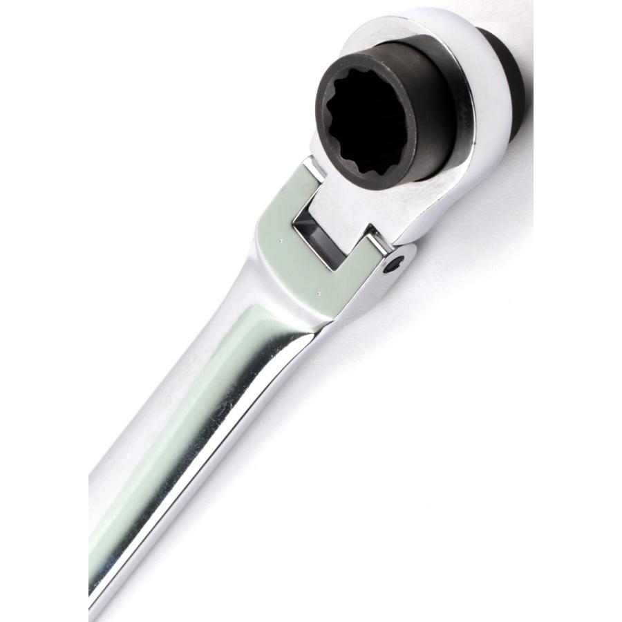 コシハラ ロングフレックスメガネラチェットレンチ 12mm 12角