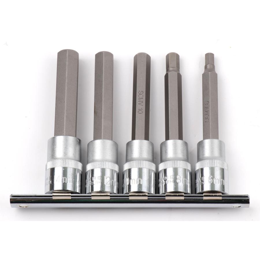 Koshihara K222 差込角 12 7mm 1 2インチ 6角ビットソケット ヘックスビットソケットセット ロング 6 8 10 12 14mm L100mm 5点セット 台湾製 Diy 整備用工具 K222 超原ツール株式会社 通販 Yahoo ショッピング