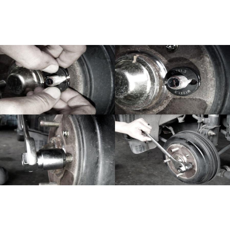 コシハラ ハブボルト用ネジ山修正ツール ホイールスレッドリペアキット ハブボルトネジ山修正器セット 欧州車用 11点セット 台湾製