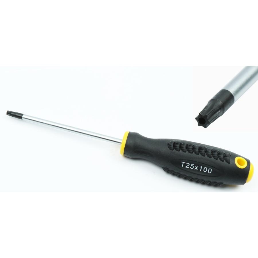 Koshihara N312 ヘックスローブドライバー いじり止め トルクスドライバー T25 軸長100mm 軸径5mm 材質s2 全長210mm 台湾製 整備用工具 N312 超原ツール株式会社 通販 Yahoo ショッピング