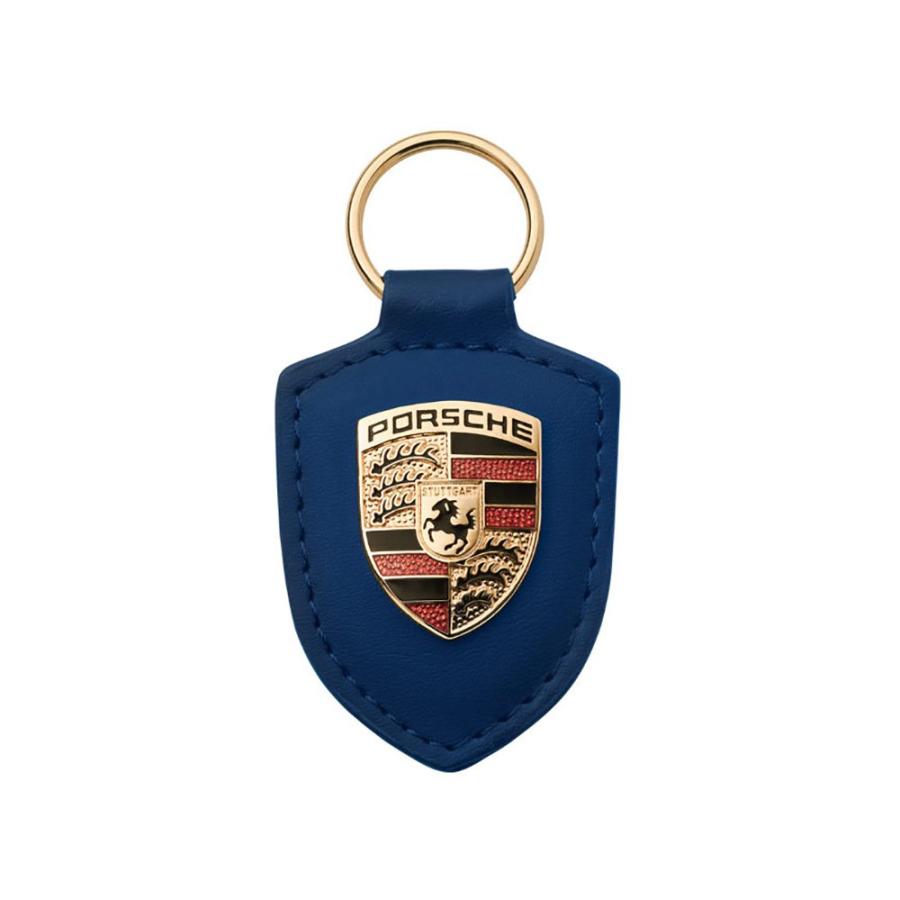 並行輸入品】ポルシェ クレスト キーホルダー ブルー Porsche Crest