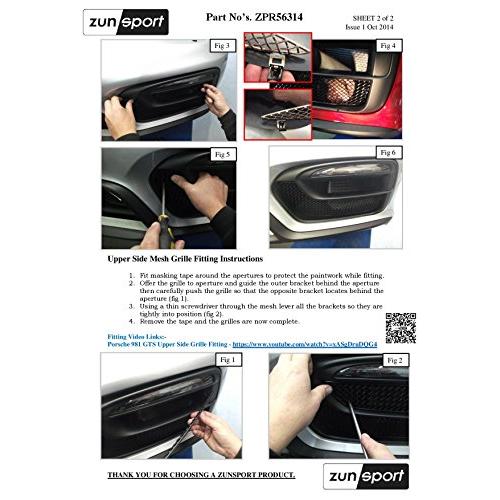 ポルシェ ボクスターS 986 フロント グリル チタンメタリック 左右セット 並行輸入品】Zunsport ポルシェケイマン/ボクスター981 GTS対応