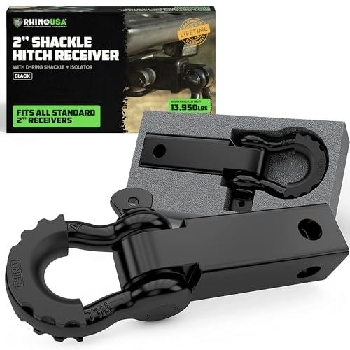 並行輸入品】RHINO USA 手錠を引っ掛けるレシーバー 1 Pack ブラック 