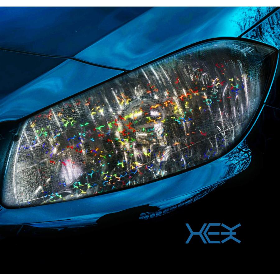 【並行輸入品】Bio Pulse HEX+ スモークエアティント ヘッドライト テールライト ティント 特大 ロール (18.9インチ x 60の画像