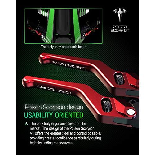 【並行輸入品】POISON SCORPION ブレーキクラッチレバー CNC調整可能 DL650 V Strom 2012 2020 | DL6_7