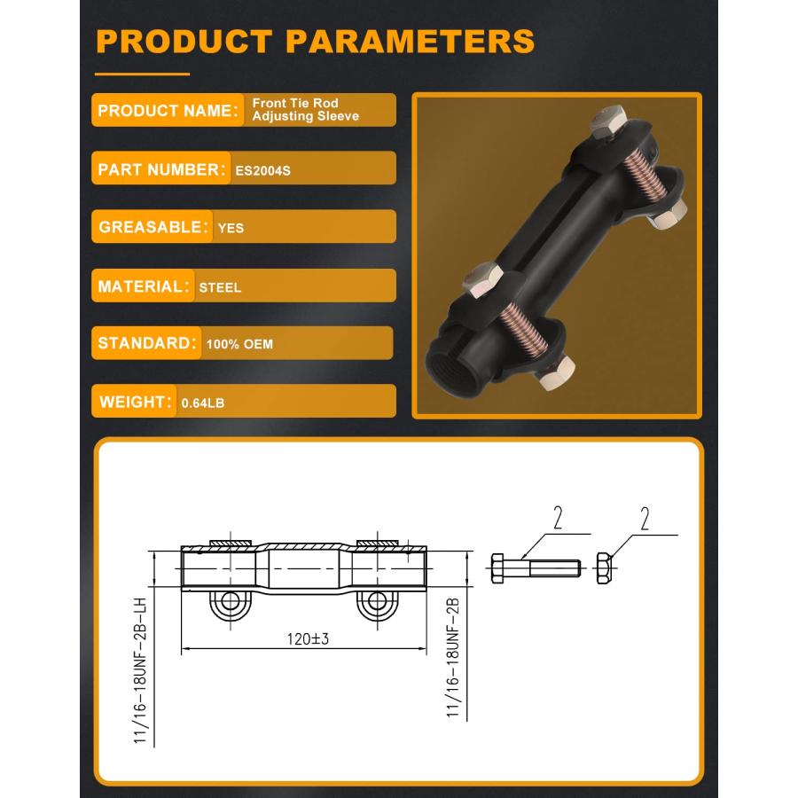 【並行輸入品】SOSOPART 14pc Set 4WD Suspension Kit Upper Control Arm Inner Out_3