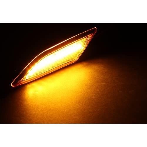 【並行輸入品】HK5 Pair Front Bumper Amber LED Turn Signal Side Marker Lights L