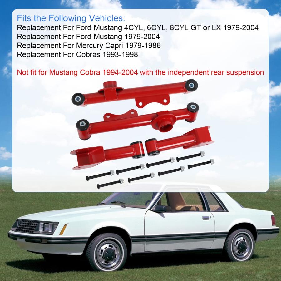 【並行輸入品】DICMIC 後押しアッパー召し使いチューブコントロールアームキット 1979 2004 Ford Mustang相応う DICMIC R