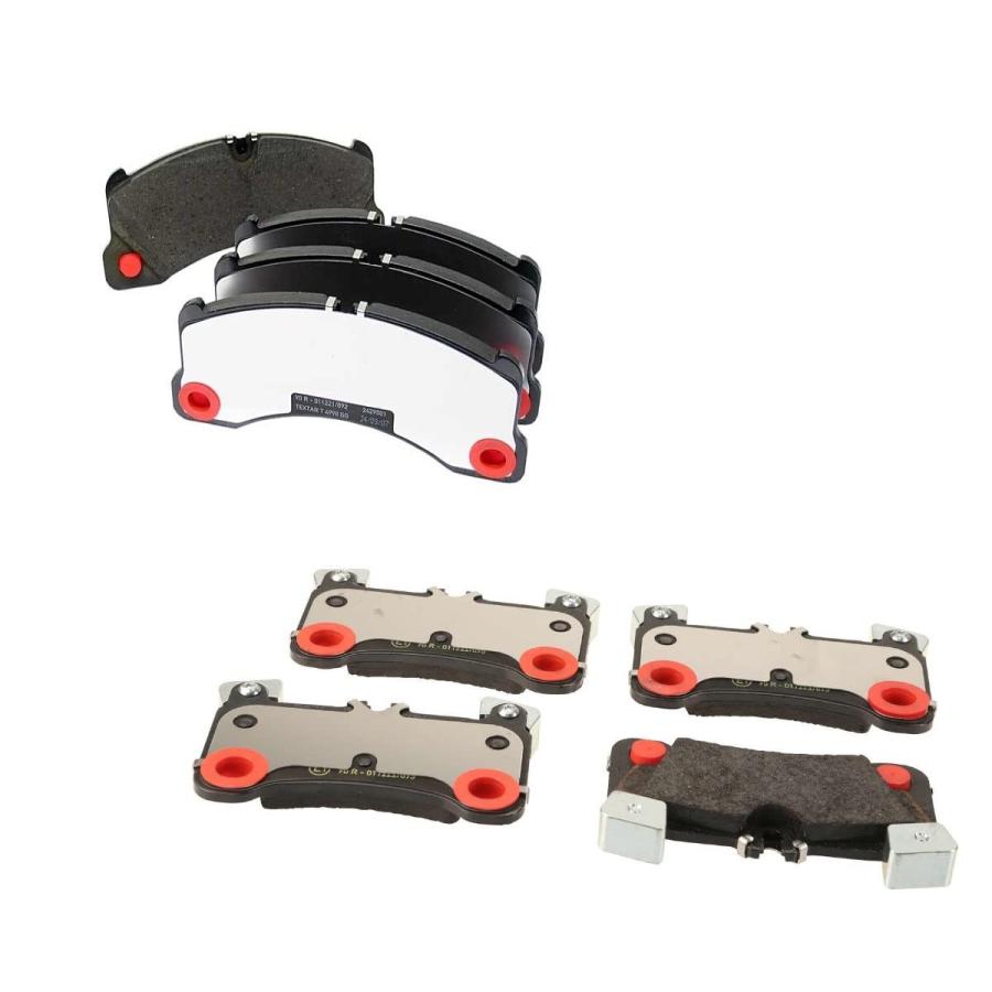 TEXTAR ブレーキパッド ポルシェ カイエン 並行輸入品】Textar Front and Rear Pad Set Brake Pads Kit For