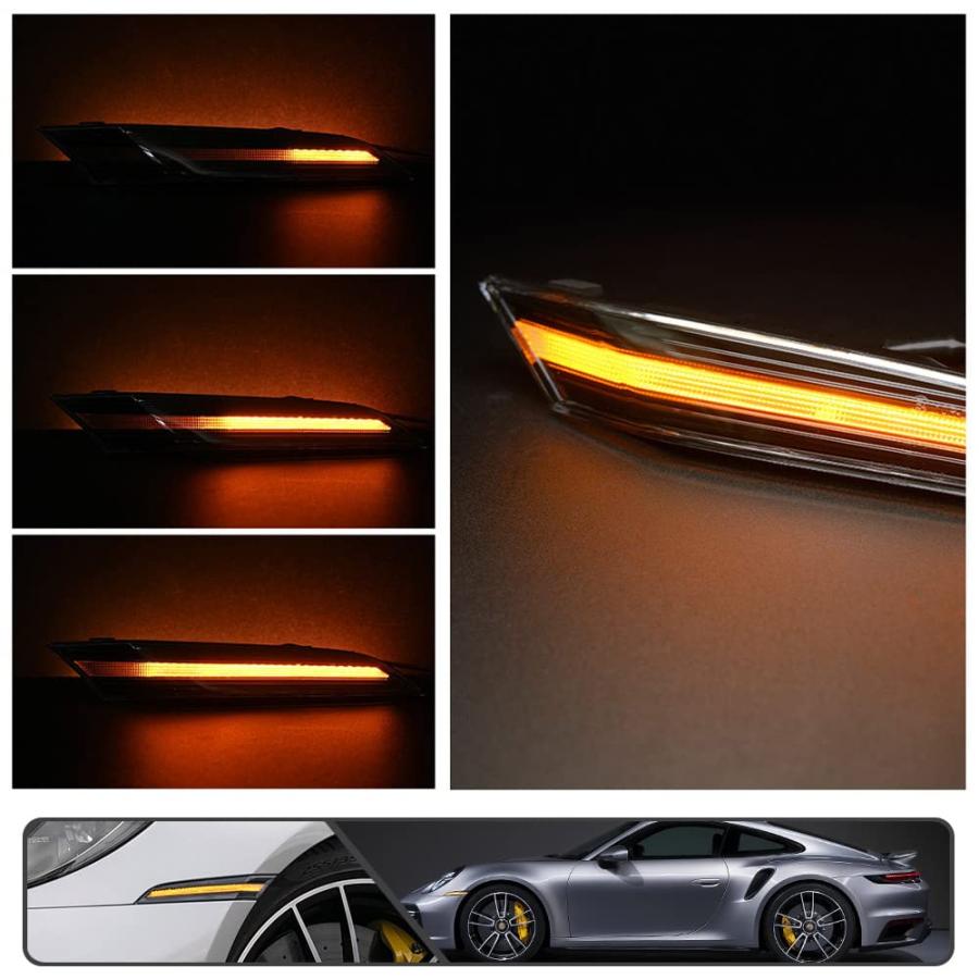 並行輸入品】Mingruiテスト 2個 911 992 アンバー ダイナミック